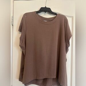 Athleta With Ease tee. Mocha brown